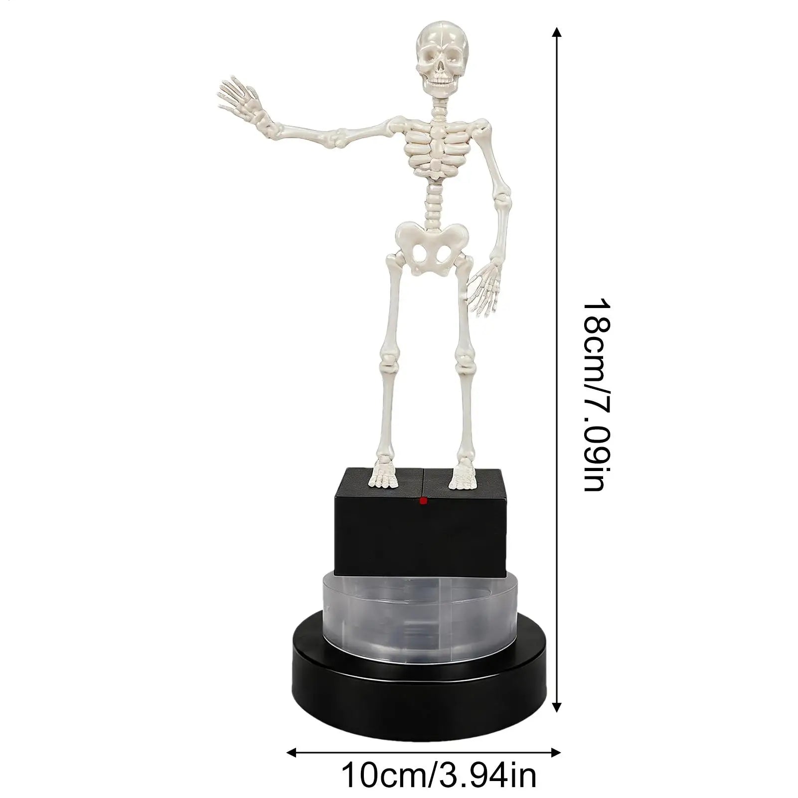 Skeleton Bubbler Aquarium Funny 3D Printed Halloween 7x4 Inch Dancing Qme