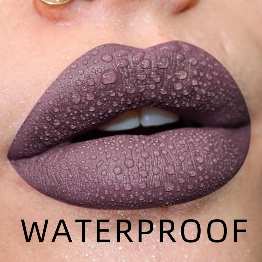 19-color Matte Lip Gloss Nude Liquid Lipstick Waterproof Long Lasting Qme 15