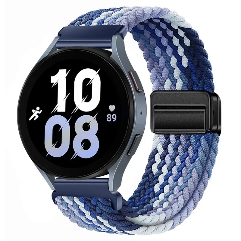 20mm 22mm nylon strap For Huawei watch 4/GT4/2/3 Pro Amazfit GTR 4 Magnetic breathable watchbands For Samsung Galaxy watch 6 5 4 Qme UNB0138UBerry For other 20mm
