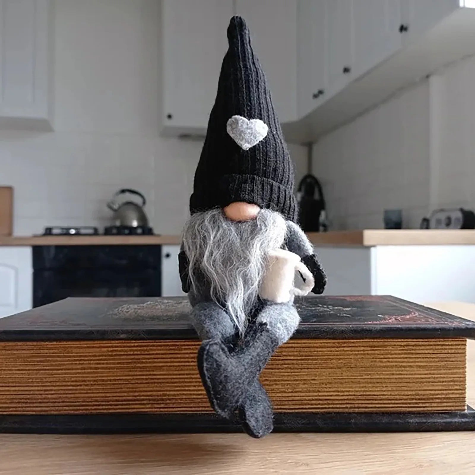Fabric Colorblocking Faceless Gnome Ornament Tiered Tray Farmhouses Doll Decoration Home Desktop Cabinet Ornaments Party Gifts Qme D
