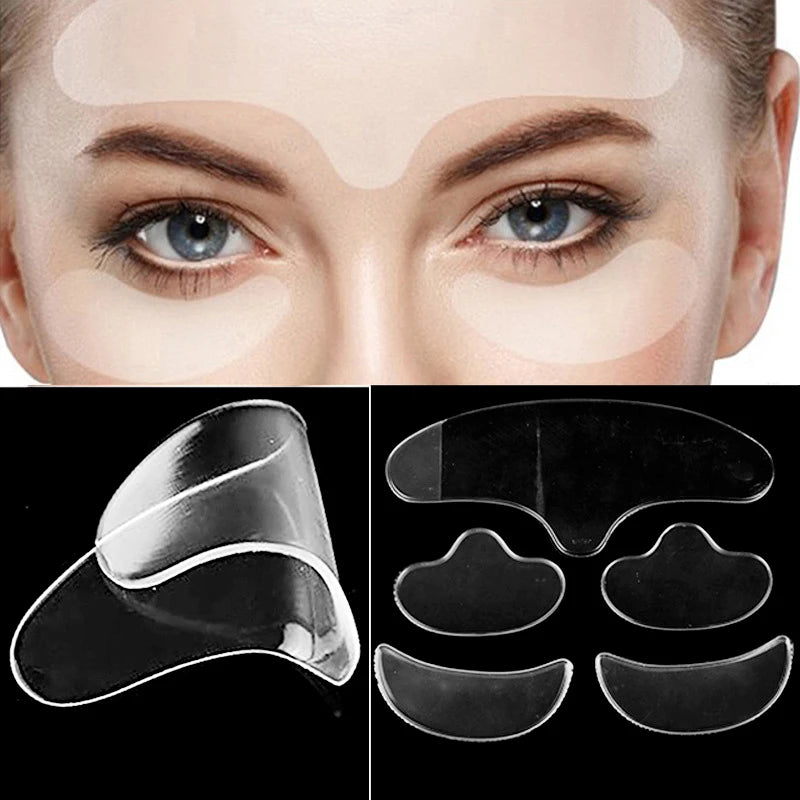 Face Forehead Neck Eye Anti Wrinkle Aging Care Sticker Pad Patch Qme
