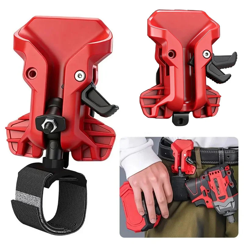 Self-locking Drill Holder Belt Clip Quick Release High-hardness Quick-hook Tool Holder Portable Tool Organizer Qme