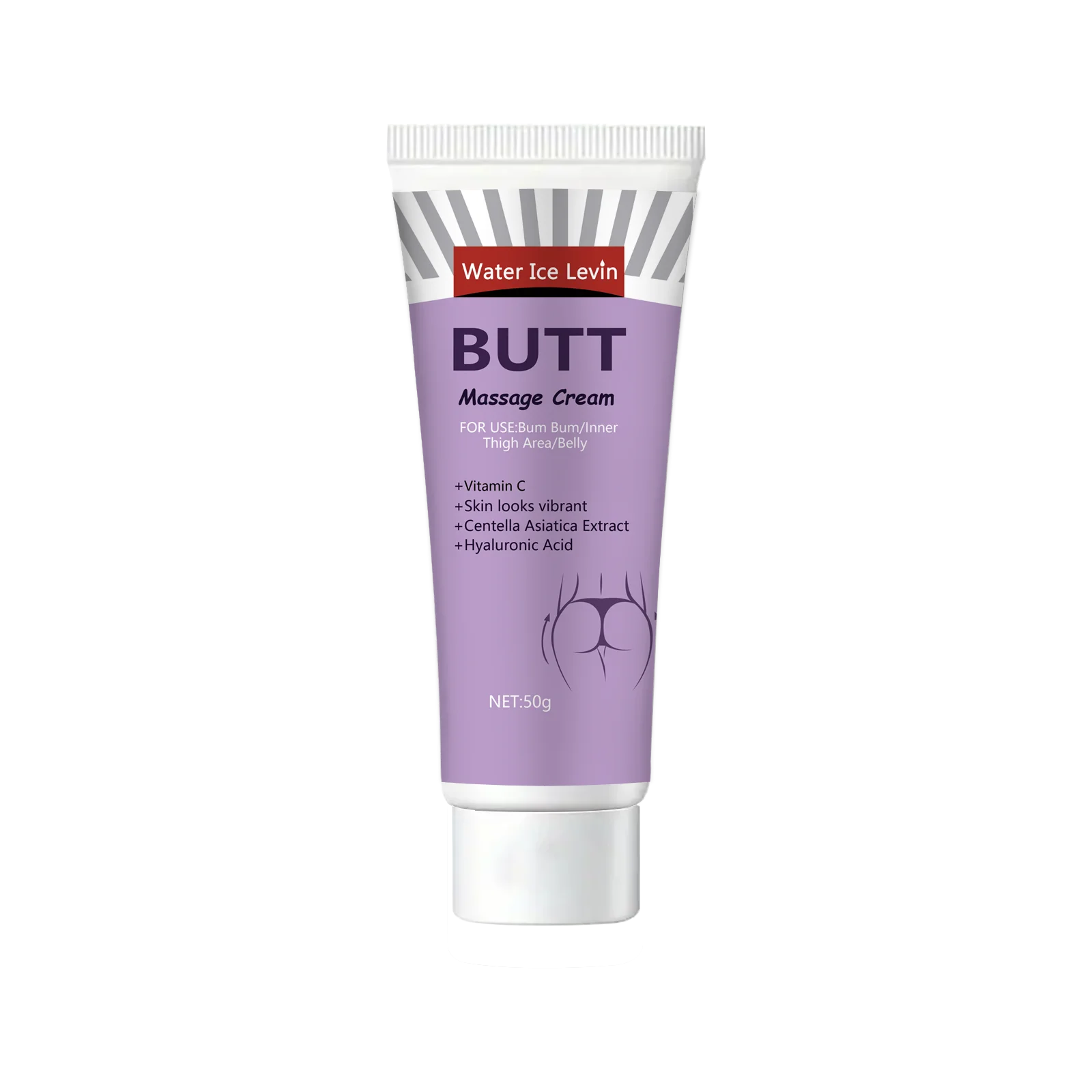 Hip cream with glycerin, vitamin C and hyaluronic acid for all skin types Qme 1pcs