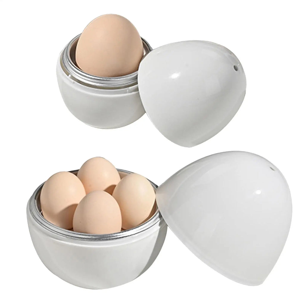 Microwave Egg Cooker Boiled Egg Poachers with Lid Egg Steamer for Hard Soft Boiled Eggs Kitchen Gadgets for Quick Egg Boiling Qme