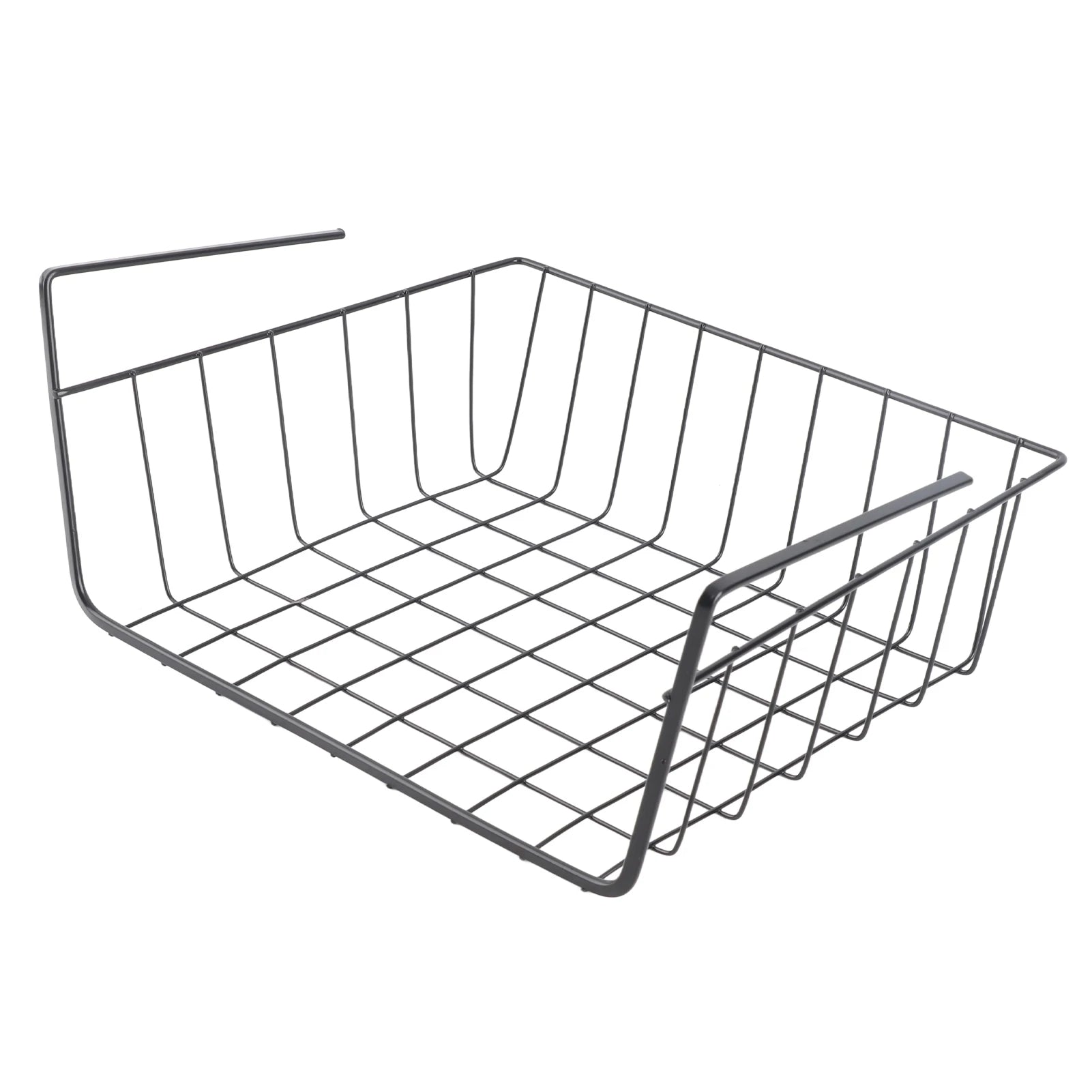 Under Shelf Wire Basket Fine Crafted Under Shelf Storage Basket Large Capacity All Metal for Pantry for Bookshelf for Office Qme