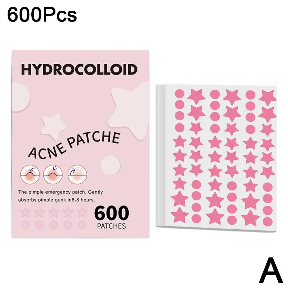 New 600pcs Star Acne Patch Mild Non-irritating Lightens Acne For Blackheads Closed Comedones Hydrocolloid Acne Sticker S0U6 Qme A CN