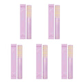 Black Lengthening Mascara Natural Volumizing Curling Eyelashes Smudge-Proof Waterproof Clump-Free Gentle Care Black Mascara 5ml Qme 5 x 5ml Boxed