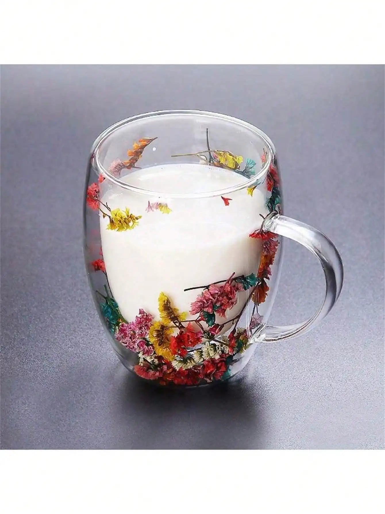 Double-layer Heat-resistant Glass Coffee Cup Beautiful Choice Made Qme