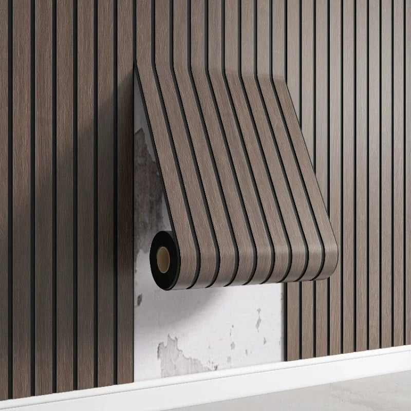3D Wooden Grid Pattern Wall Panels Waterproof and Durable Wallpaper DIY Peel and Stick Wall Stickers for Home Decoration Qme 2 40cmX3m