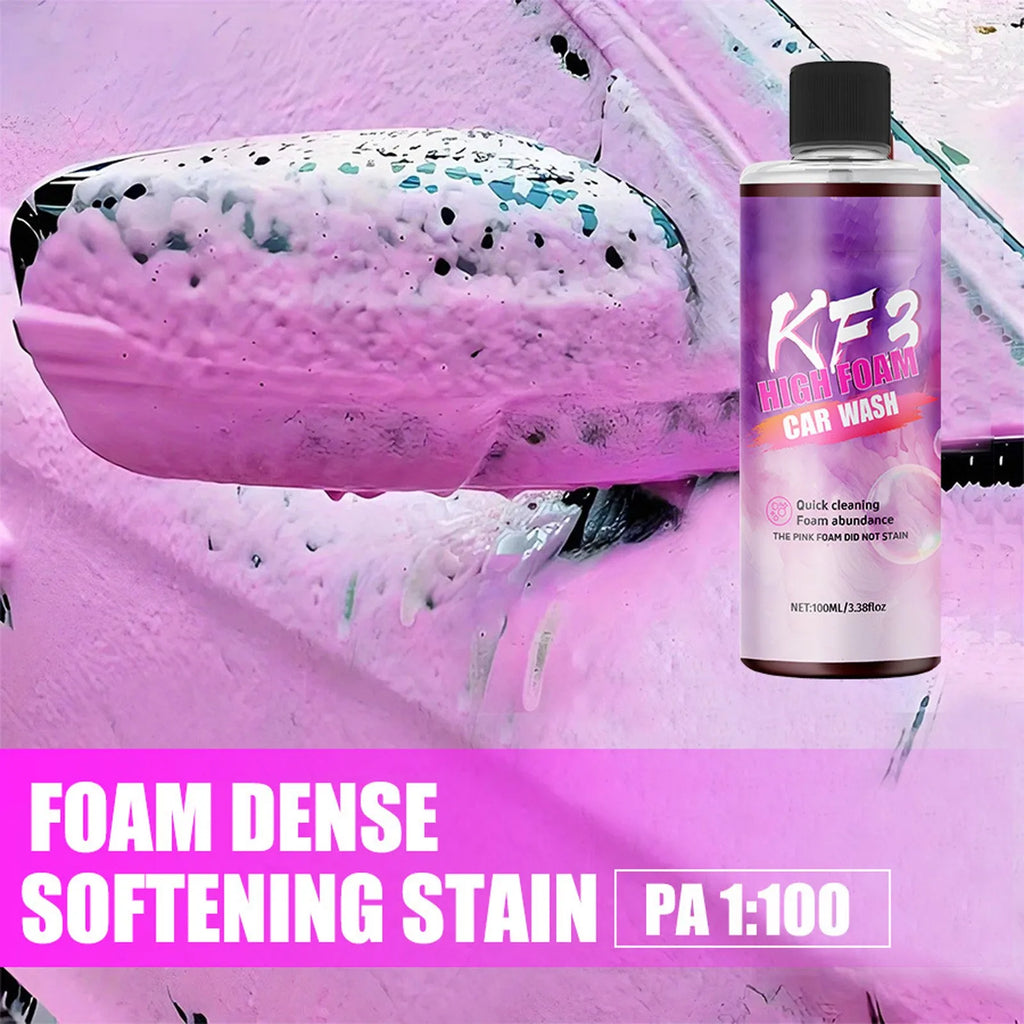Bubble Wash Liquid Car Motorcycle Pre-wash Wash High Concentration High Foam Strong Decontamination Detergent Wash Soap 100ml Qme
