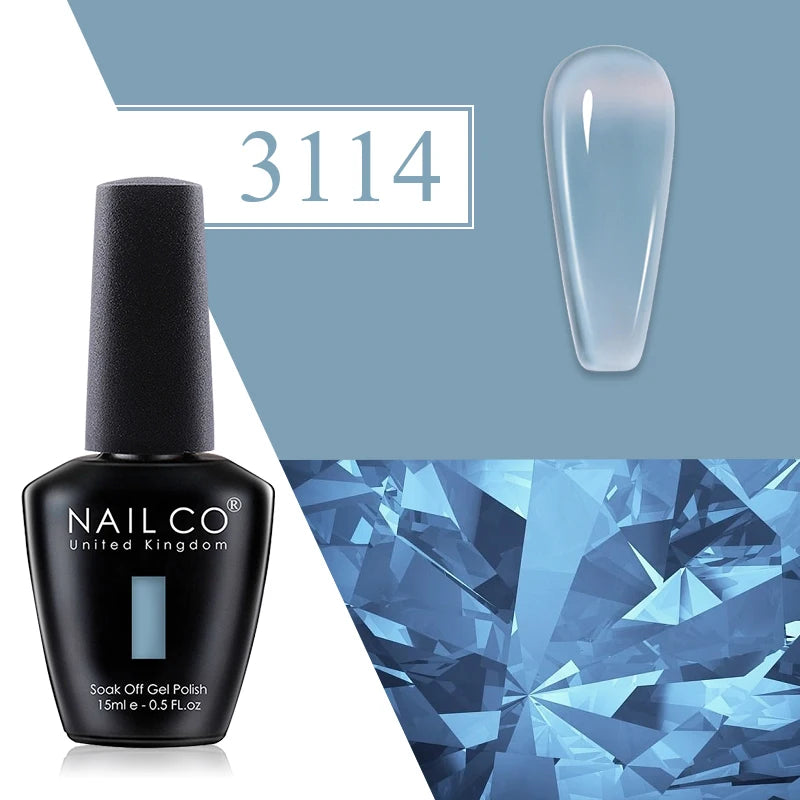NAILCO Springsummer Hybrid Gel Nail Polish Semi-permanent UV Varnish Qme 3114