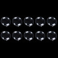 10PCS Christmas Balls Home Decor Wedding Christmas Party decoration Transparent Flat Ball 7/8/9/10cm DIY Christmas Tree Ornament Qme 10pcs 8cm