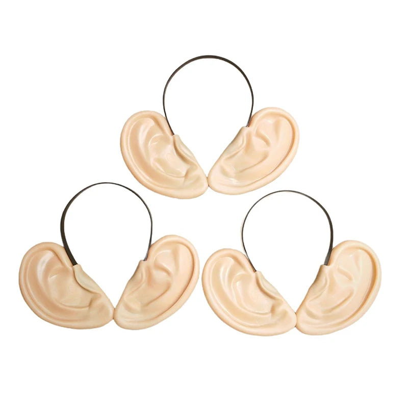 Cute Vinyl Large-ear Headband Christmas Simulated Ear Prop Carnival Qme