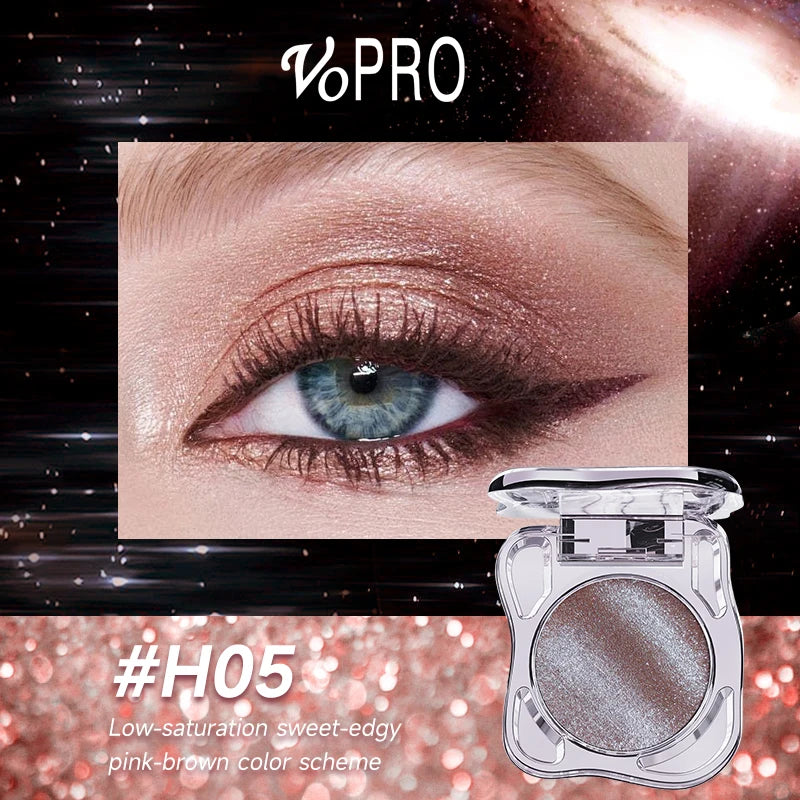 Monochrome Eye Shadow Palette - Sparkly Eye Glitter Makeup, Matte & Shimmer, Long-Lasting, Waterproof, Smudge-Free, High-Pigment Qme H05