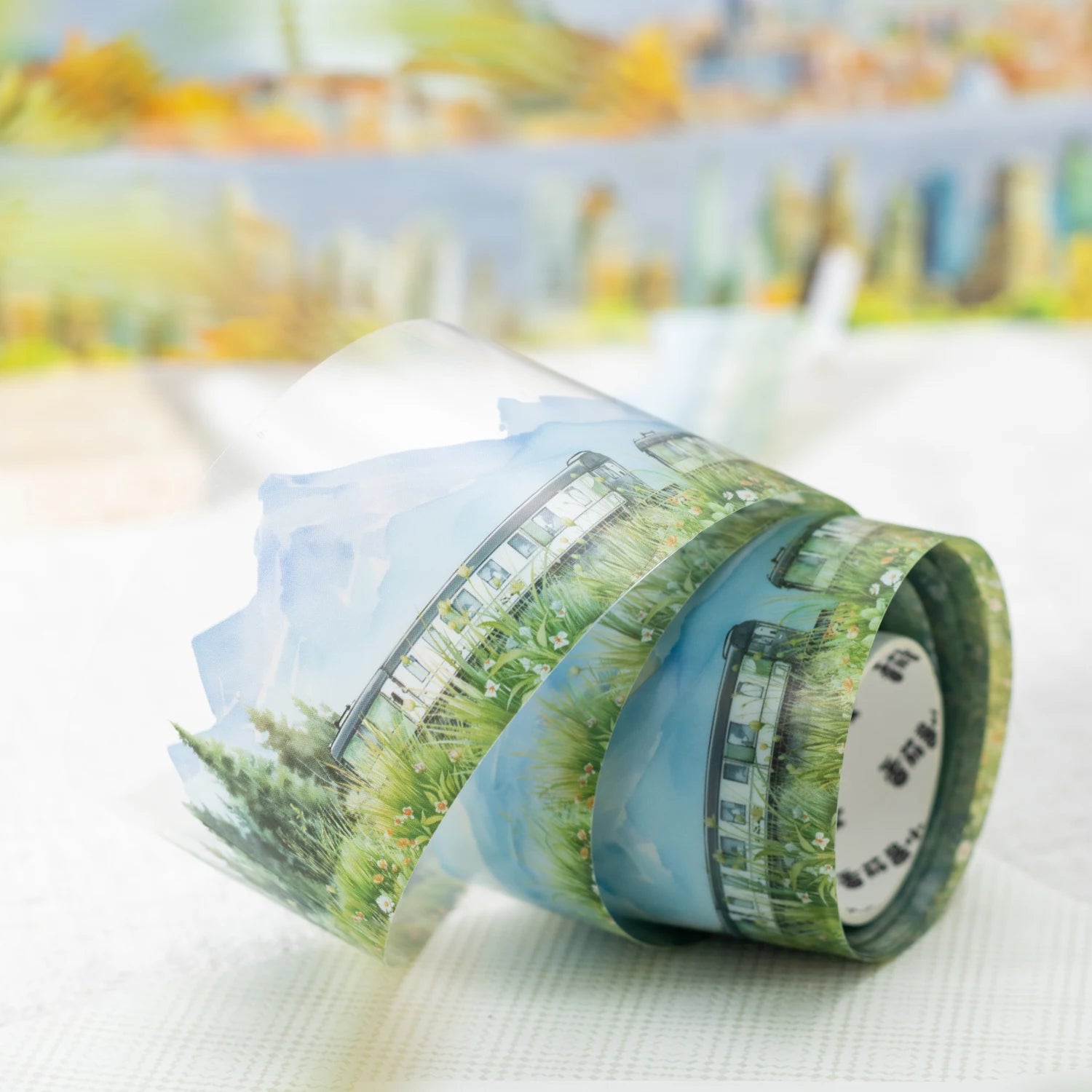 2m Romantic Journey Washi Tape for Card DIY Scrapbooking Adhesives Supplies Handbook Planner Decorative Sticker Masking Tapes Qme