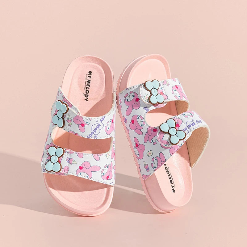 Hello Kitty Cartoon Flip-Flops Cute, Non-Slip Flip-Flops for Students Melody Lightweight Home and Bathroom Flip-Flops Qme