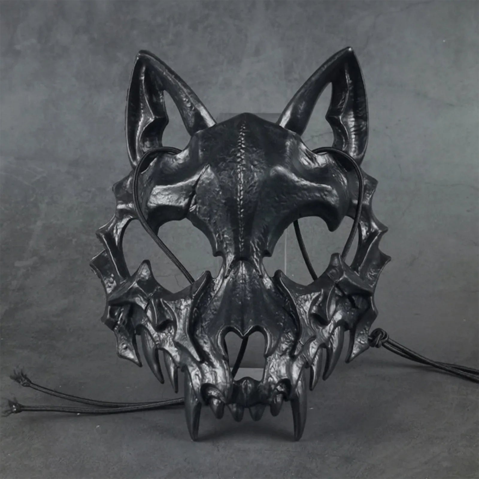 Halloween Skull Party Mask Anime Dragon God Skeleton Half Face Bone Animals Cosplay Dance Prom Costume Props Skullmask Qme L