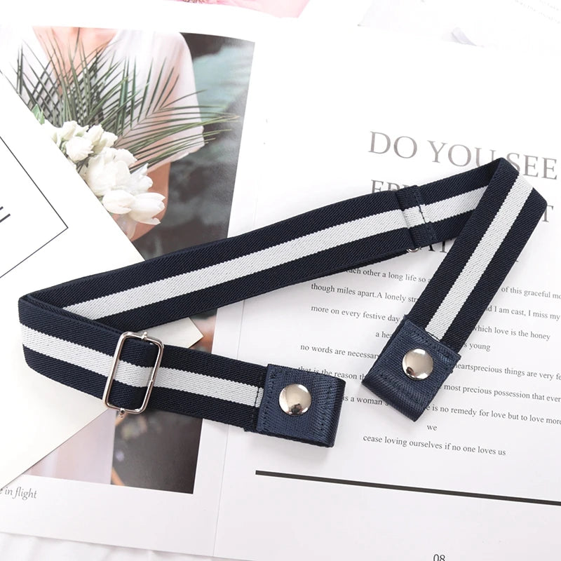 Elastic Belt Without Buckle Canvas Women Ladies Jeans Pants Waist Qme BEE-28 length 60-100cm China Mainland
