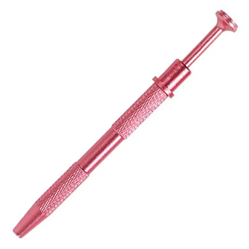 1Pc Four Claws Beads Holder Pick-up Tool Diamond Gems Prong Holder Tweezer Catcher Grabber Body Piercing Sprinkle Pen Tool Qme 12cm-Pink