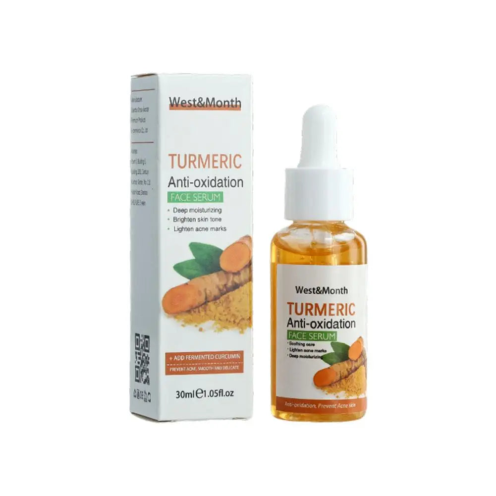 Turmeric Cleansing Pad Kojic Acid Sponges Exfoliating Pads-acne Scars Qme 30ml Turmeric Serum