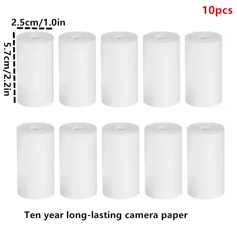 Student Use Thermal Paper Rolls 57x25mm Non-toxic Kids Instant Camera Qme A2