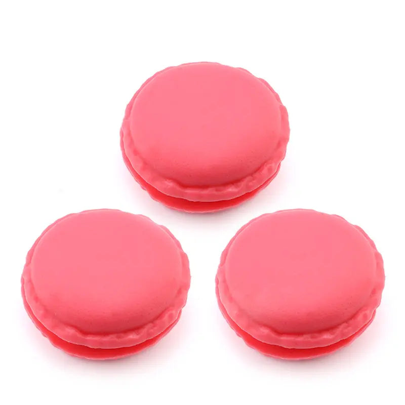 3pieces/lot Candy Color Macarons Storage Box Portable Mini Gift Package Box Lovely Jewelry Package Box Case for Small Items Qme watermelon red