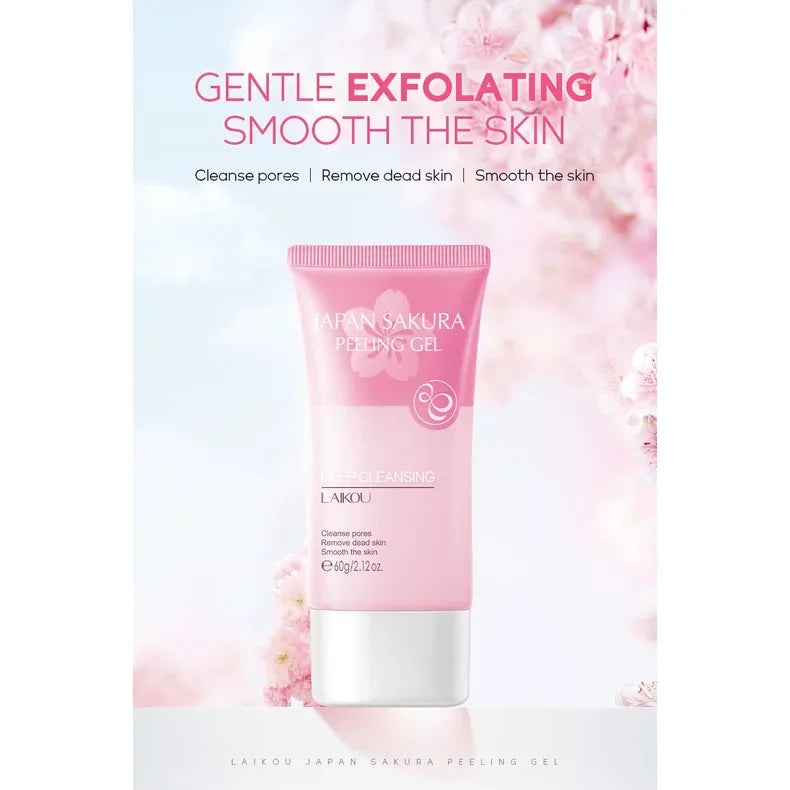 LAIKOU Sakura Peeling Gel Facial Exfoliation Cleans Pores Qme