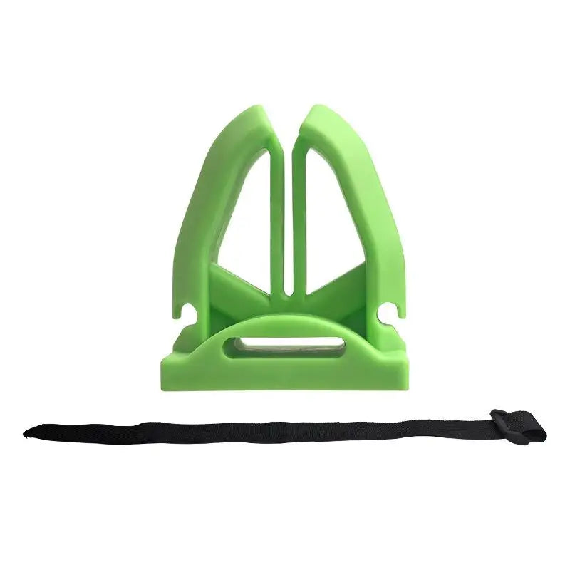 1 Portable Silicone Fishing Rod Holder Various Pole Fastener Binding Qme 1Pc Green