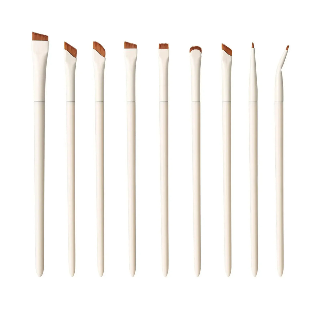 Makeup Brushes Set Upgrade Blade Eyeliner Brush Fine Oblique Head Eyebrow Brush Under The Eyes Place Precise Detail Brush Qme 9pcs