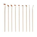 Makeup Brushes Set Upgrade Blade Eyeliner Brush Fine Oblique Head Eyebrow Brush Under The Eyes Place Precise Detail Brush Qme 9pcs