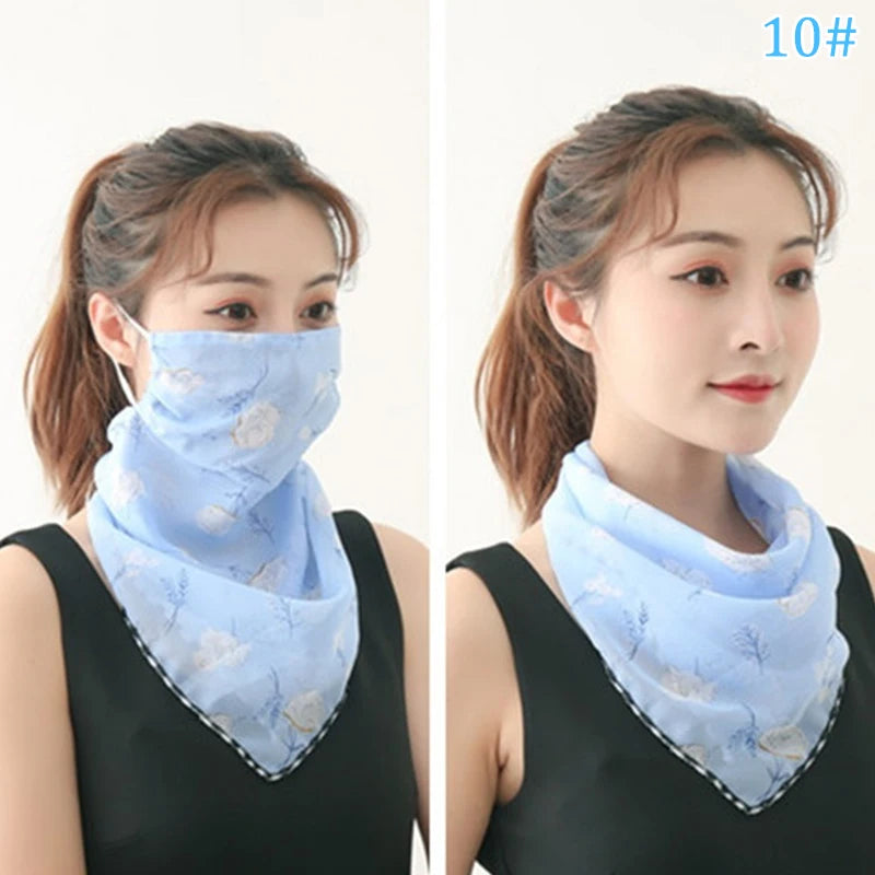 Women Mask Scarf Sun Protection Outdoor Riding Dustproof Cycling Qme J