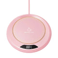 Coffee Mug Warmer for Desk Coffee Cup Warmer 3 Temp Settings Candle Warmer Plate Electric Beverage Warmers for All Cups and Mugs Qme Pink