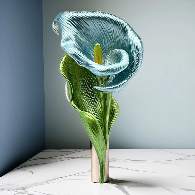 Pretty Lily Flower Brooches For Women Unisex 4-color Enamel Plants Party Office Brooch Pin Gifts Qme A2