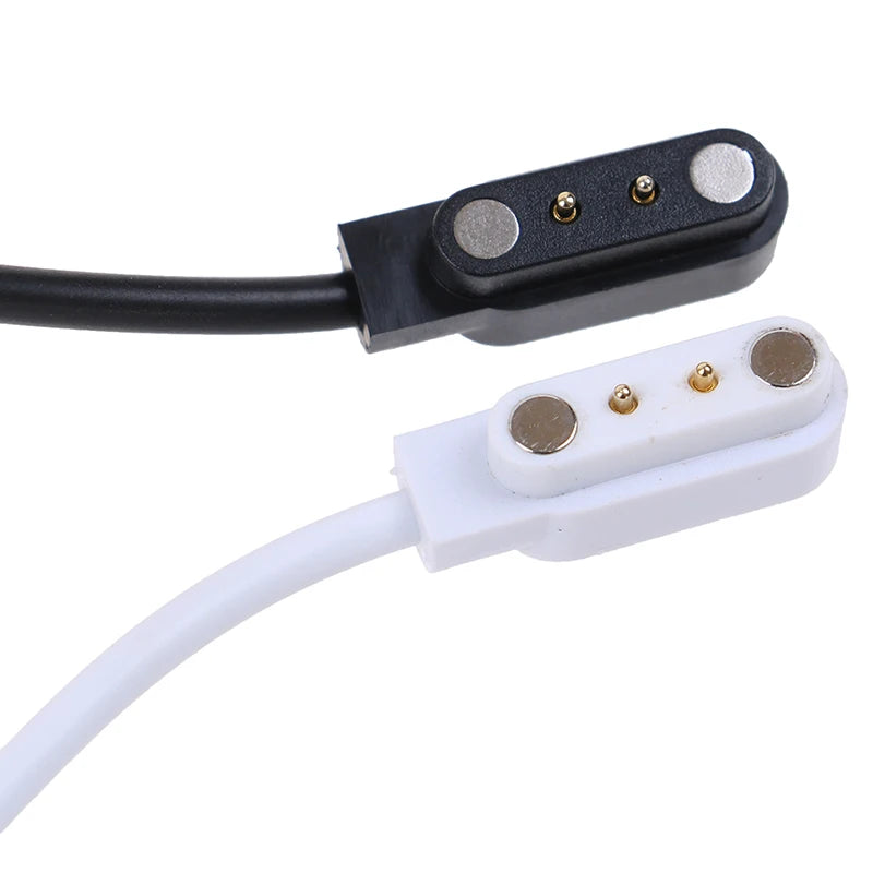 Universal Magnetic 2 Pin Spacing Wristbands Charge Cable Smart Watch Qme