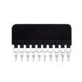 10-Clip Multifunctional Coat And Hat Clip Self-Adhesive Portable Home Perforation-Free Velcro Storage Clothes Qme Black