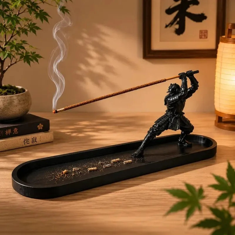 Japanese Katana Incense Holder Zen Samurai Sword Design Aromatherapy Qme
