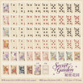 55 Sheets/Bag Vintage Floral Secret Garden Playing Cards Set for Stress Relief Game Party Christmas Fun Poker Night Supplies Qme Lavender