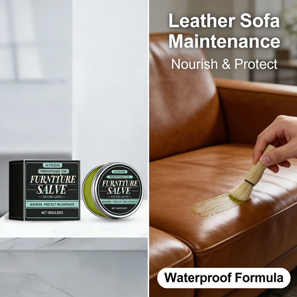 Leather Furniture Care Ointment Deeply Nourishing Leather Fiber Restoring Softness Remove Scratches High-End Leather Maintenance Qme
