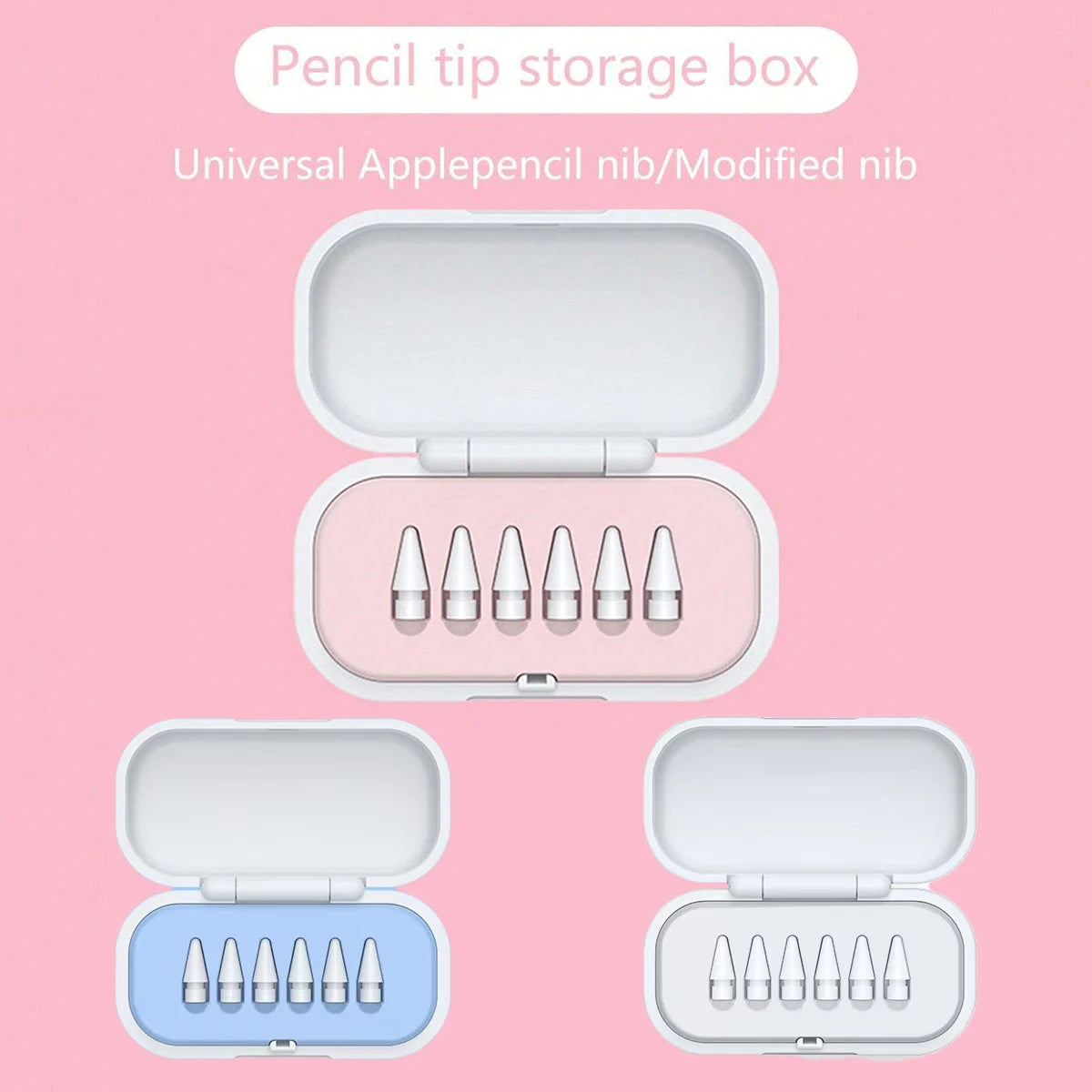 1 Replacement Pencil Tip Storage Box Compatible Apple's First Second Qme