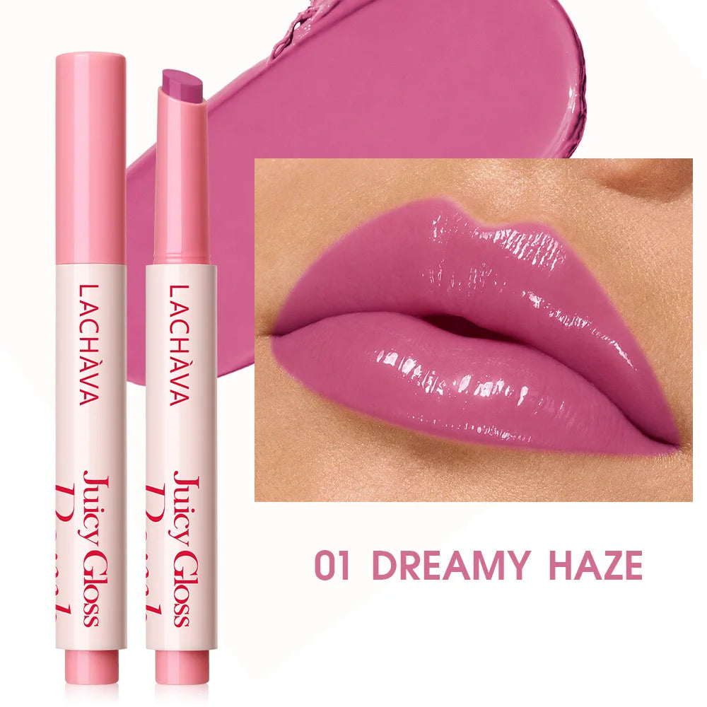 Highly Pigmented Moisturizing Dewy Mirror Finish Lip Gloss Effortless Qme 01