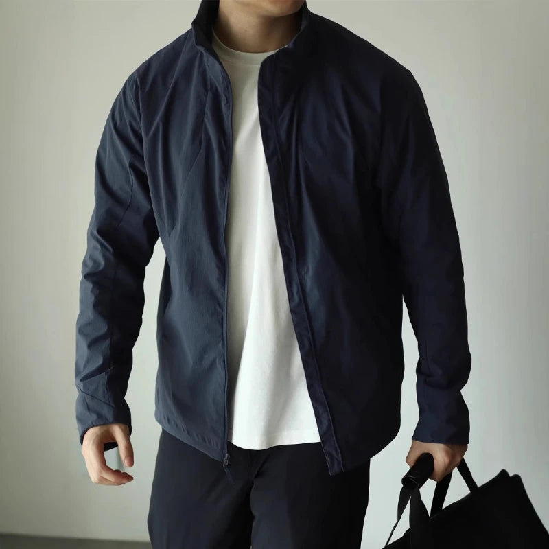 Men's Premium Lightweight Stand-up Collar Business Jacket Qme