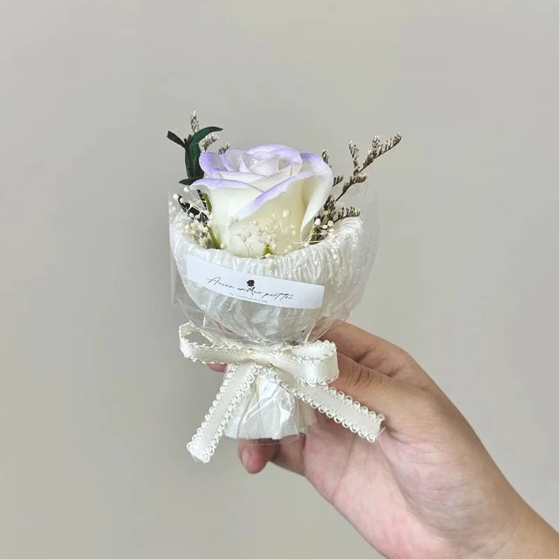 Mini Pocket-meeting Small Bouquet Rose Sunflower Eternal Flower Qme A4