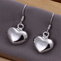 925 Sterling Silver Earrings for Women Fashion Jewelry Love Heart Earrings Couple Gifts Trendsetter Recommendation Qme Default Title