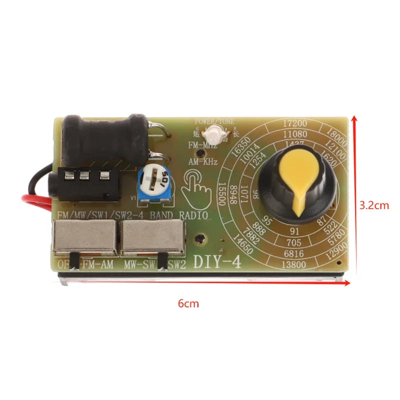 AM FM SW Medium Wave Shortwave Radio Full Band Receiver Headphone Qme