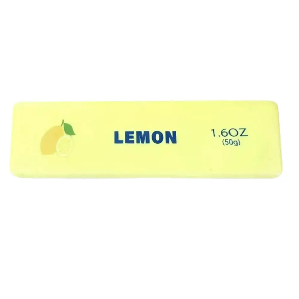 Butter Stick Fidget Toys PU Slow Rebound Squeeze Toy Funny Qme Lemon Yellow