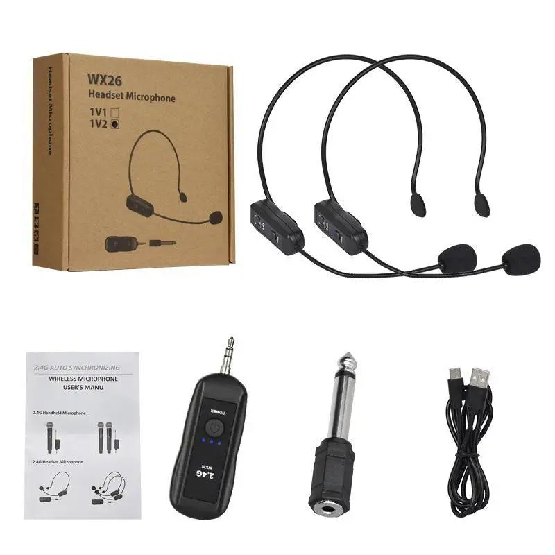 Wireless Head-worn Microphone Low Noise Clear Sound Output Mic Qme A2