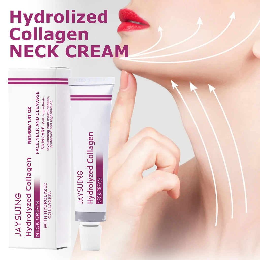 Hydrolyzed Collagen Neck Cream Eliminate Neck Fine Lines Firming Lifting Neck Remove Double Chin Rejuvenation Cream SkinCare Qme Default Title