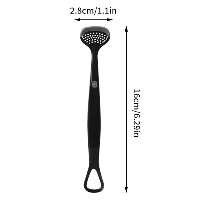 Triple Effect Tongue Scraper Scraping Plate Oral Cleaning Brush Qme