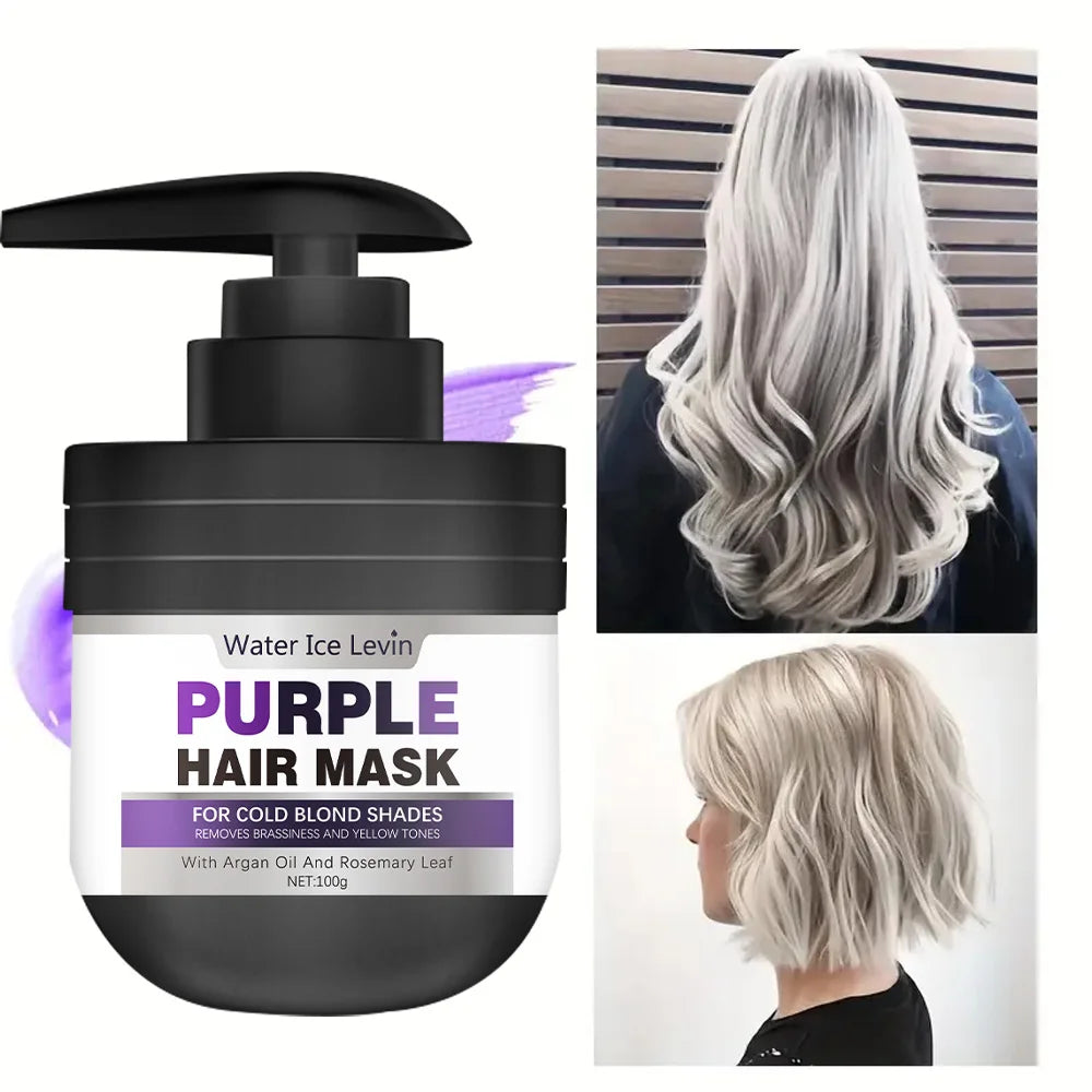 Purple Keratin Hair Mask Repairing For Hair Damaged Maltreated Moisturizing Nourishing Repairing Hair Mask Hair Care Conditioner Qme