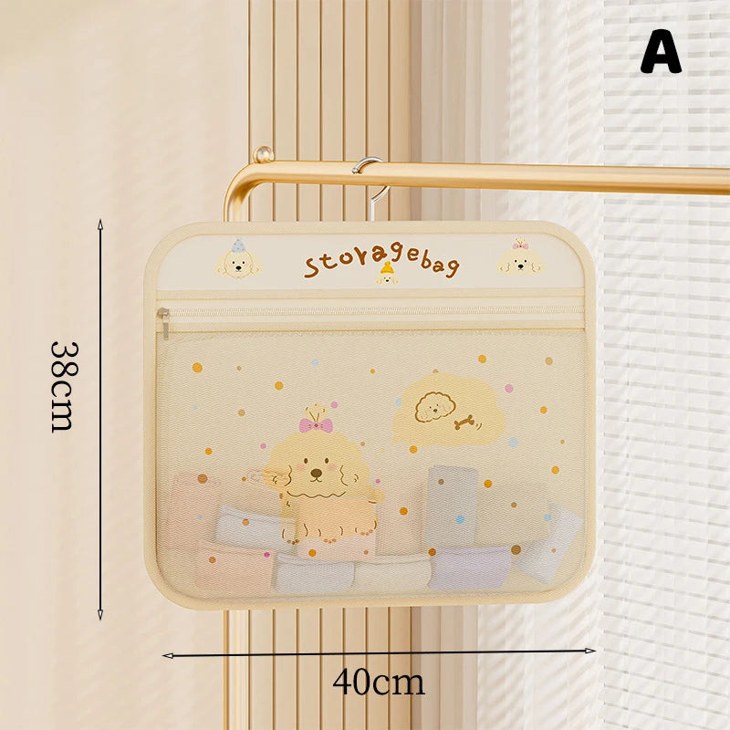 Breathable Mesh Wall Hanging Bag Underwear Socks Household Closet Qme A
